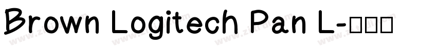Brown Logitech Pan L字体转换
